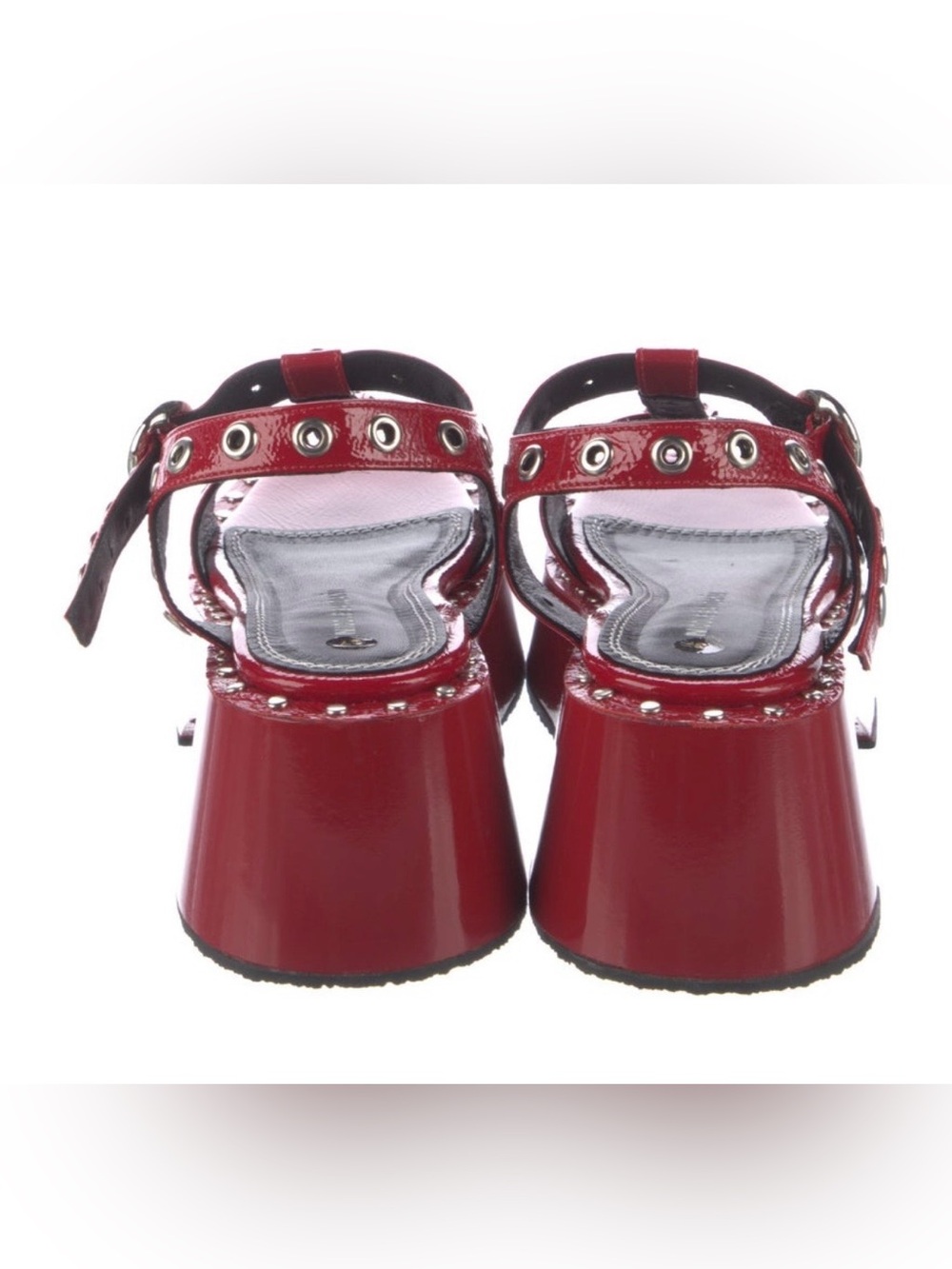 Nicole Saldana Patent Leather Gladiator Sandals - Picture 4 of 7